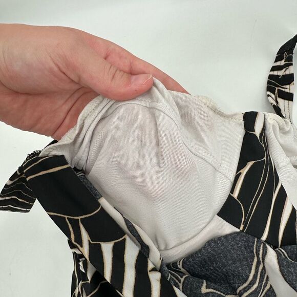 Miraclesuit Sanibel Swimsuit One Piece Underwire Padless Sz 16 Palm Hibiscus - Picture 3 of 10